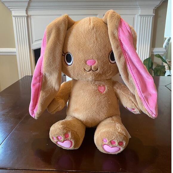 Build A Bear Kabu Pawlette Plush Bunny Rabbit Stuffed Toy Brown Pink 17 Inches - Picture 2 of 6